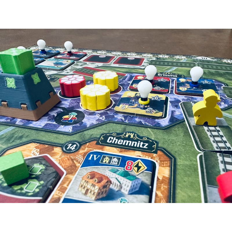 [Plastic] Nucleum Board Game[TH\EN]: 3D Bulb Token - ชุดอัพเกรดโทเค่นหลอดไฟ (Energized Urban Building)