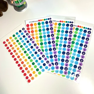 สติ๊กเกอร์หัวใจไดคัท 9 สี