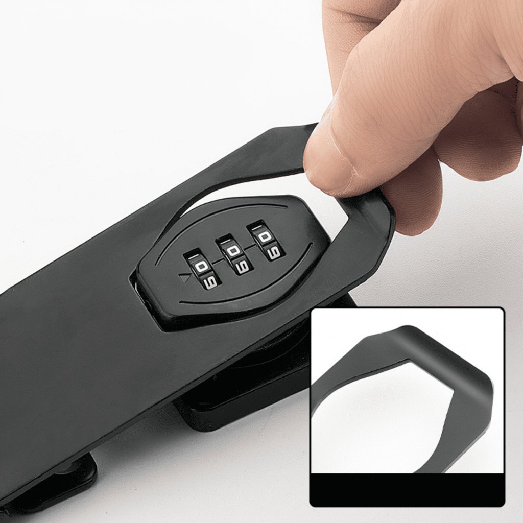 กลอนล็อคประตูแบบใส่รหัสผ่าน กลอนล็อคประตู ลิ้นชัก แบบใส่รหัสผ่าน3หลัก ไร้กุญแจ อุปกรณ์ล็อคประตู - รูปที่ 3