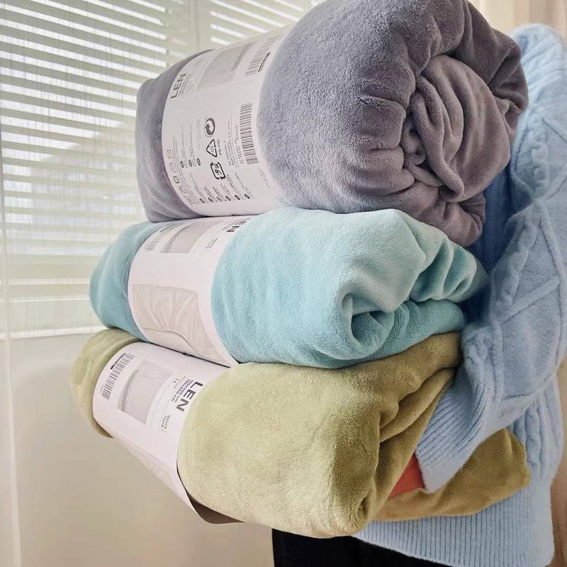 ‼️พร้อมส่ง🇹🇭‼️🍭ผ้าปูที่นอนขนกำมะหยี่ IKEA 🍭