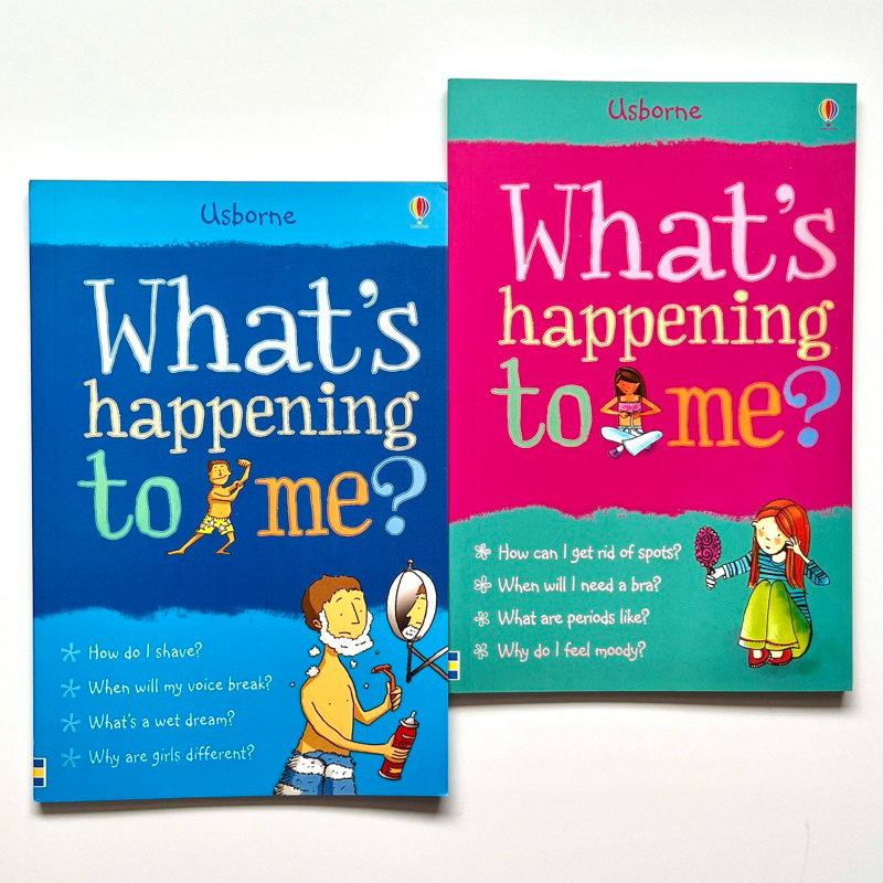 Usborne What's Happening to Me? Collection, 2 Books Set (Girls & Boys Edition) (Facts of Life), Pape