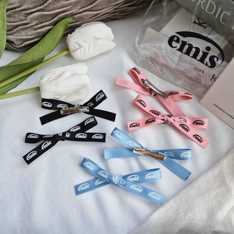 ของแท้💯 EMIS NEW LOGO RIBBON HAIR CLIP พร้อมส่ง