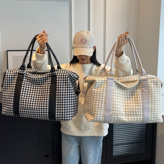 🔥อยู่ไทยพร้อมส่ง กระเป๋าเดินทางลายสก๊อต กระเป๋าถืองานสวย เข้…