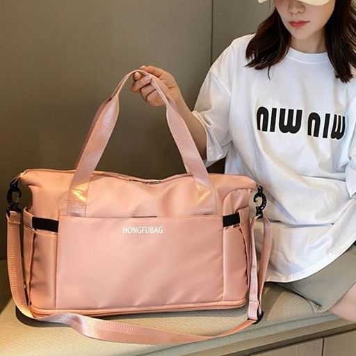 🔥ส่งไว งานดี กระเป๋าเดินทาง สะพายข้าง+ถือ ขึ้นเครื่อง มีช่องใส่รองเท้าโดยเฉพาะ+ช่องแยกเปียกและแห้ง