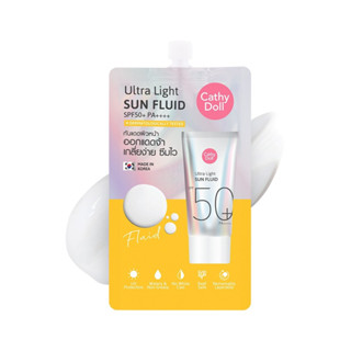 (1ซอง) Cathy Doll Ultra Light Sun Fluid SPF50+ PA++++ 7ml กั…
