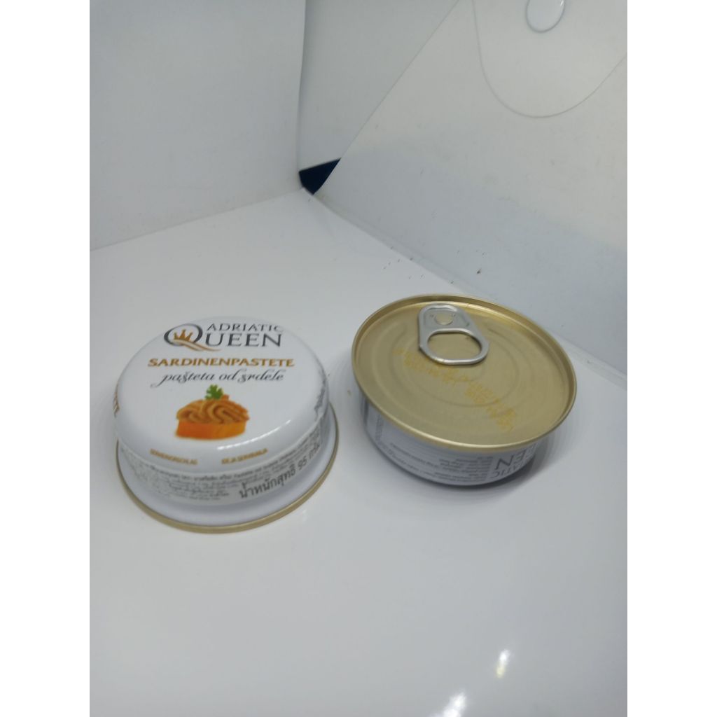 Sardine pate 2 × 95 grams Adriatic Queen / ปลาซาร์ดีนบด 2 × 95 กรัม Adriatic Queen