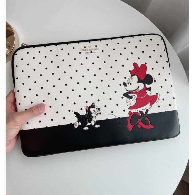 👜💥กระเป๋าใส่ไอแพด /จิปาถะ
New Kate Spade Disney X Minnie Mouse Universal Laptop Sleeve K4835 
