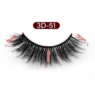 ขนตาปลอม หนา ฟู 3D 5 คู่ Mink Hair False Eyelashes