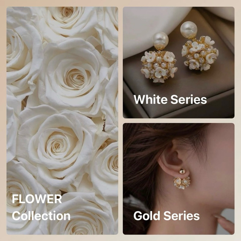 Btips Earring | Flower Pearl