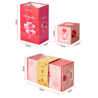 [ร้านคนไทย ส่ง1-2วัน] กล่องกระเด้ง 20 ใบ กล่องของขวัญเซอร์ไพร้ กล่องของขวัญวันเกิด ของขวัญวันครบรอบ [กระเด้ง#02]