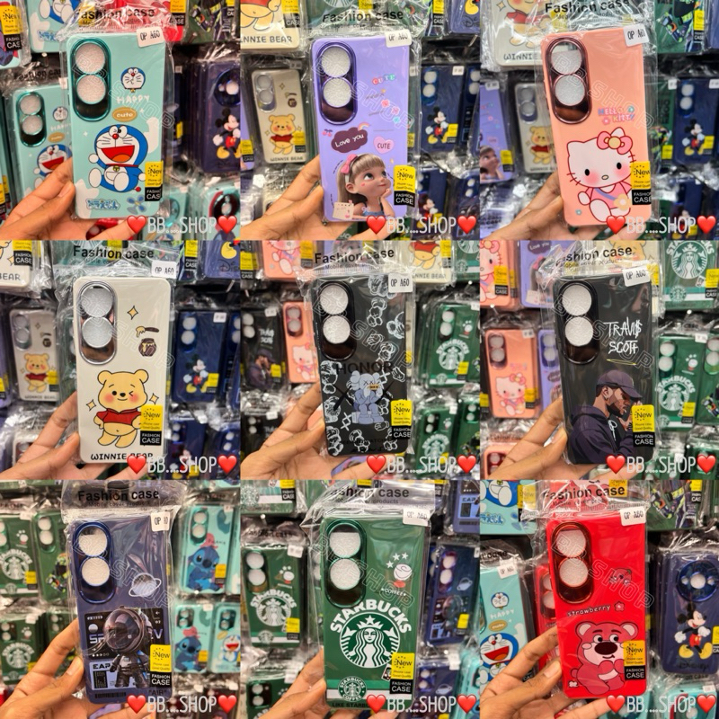 เคสกำมะหยี่การ์ตูนโครเมียมกล้อง รุ่น OPPO A60 !ตรงรุ่น! (มี12ลาย) เคสลายการ์ตูนกำมะหยี่ด้านใน สินค้าพร้อมส่งในไทย