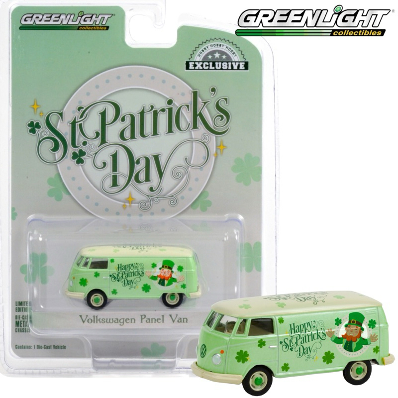 Greenlight | Volkswagen Type 2 Panel Van - St Patricks Day สเกล 1:64 (30252)