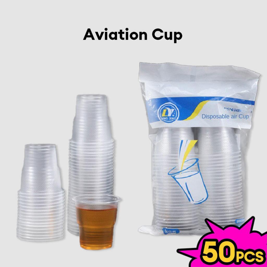 ถ้วย50ทิ้งแก้วพลาสติกโปร่งใสใช้ในครัวเรือนหนาป้องกันน้ำร้อนลวกถ้วยการบินแก้วน้ำดื่มขายส่งและเชิงพาณิชย์