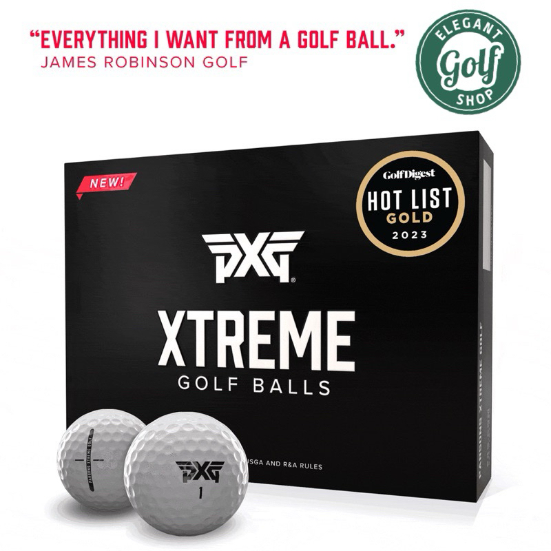 (ส่งไวที่สุดในช๊อปปี้) ลูกกอล์ฟ PXG Xtreme Premium Golf Balls ดำ เบอร์ 1-4(นำเข้าจากUSA)
