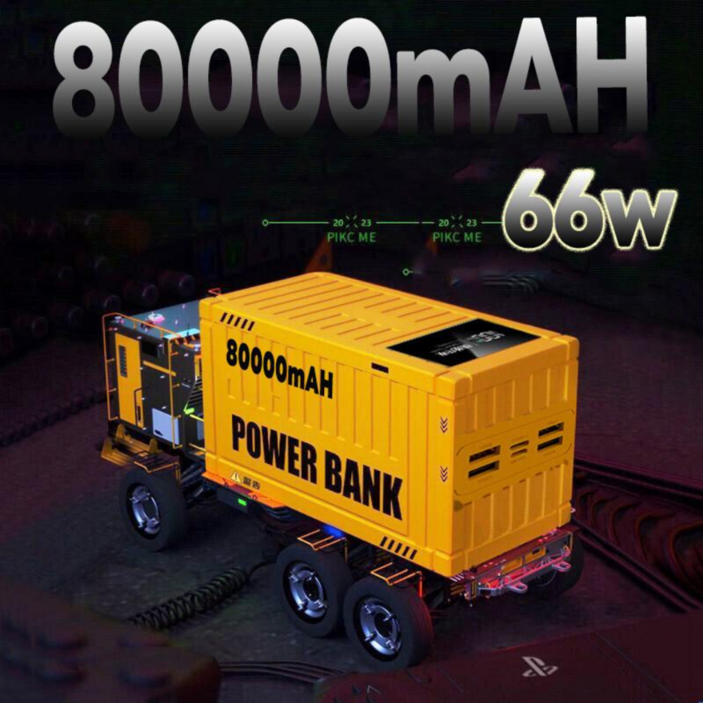 50000mAh 80000mAh พาวเวอร์แบงค์ รองรับ ชาร์จเร็ว ของแท้ power bank ความจุขนาดใหญ่ 66W