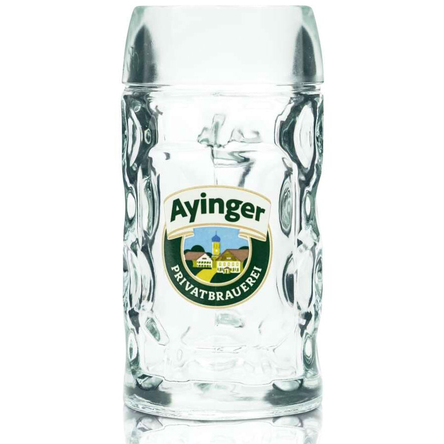แก้วเบียร์เยอรมัน Ayinger อัยยิงเงอร์ 0.3 ลิตร แก้ว Mug Lager มาตราฐานของแบรนด์ ใหม่นำเข้าจากเยอรมัน
