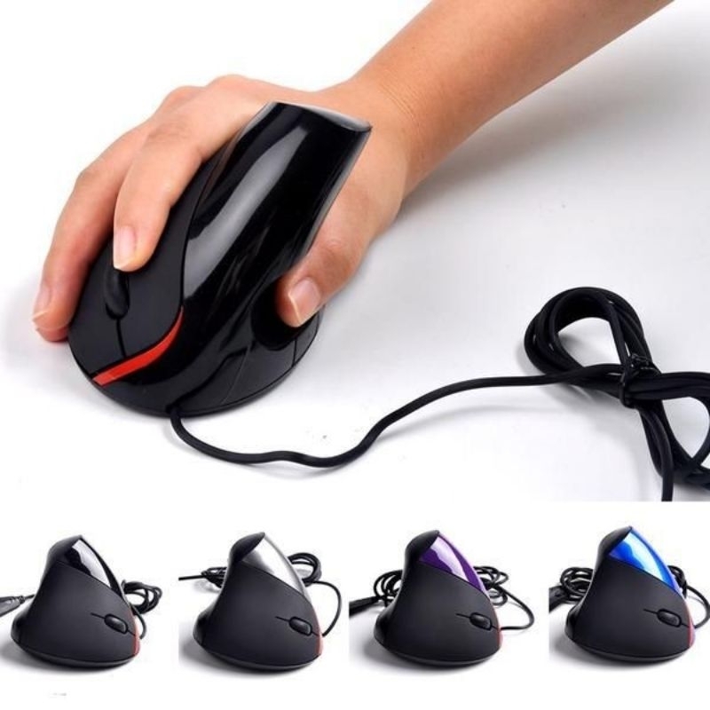 เมาส์ออปติคอล เมาส์ในแนวตั้ง 2400 DPI Wireless Mouse Ergonomic Vertical ออกแบบตามสรีรศาสตร์