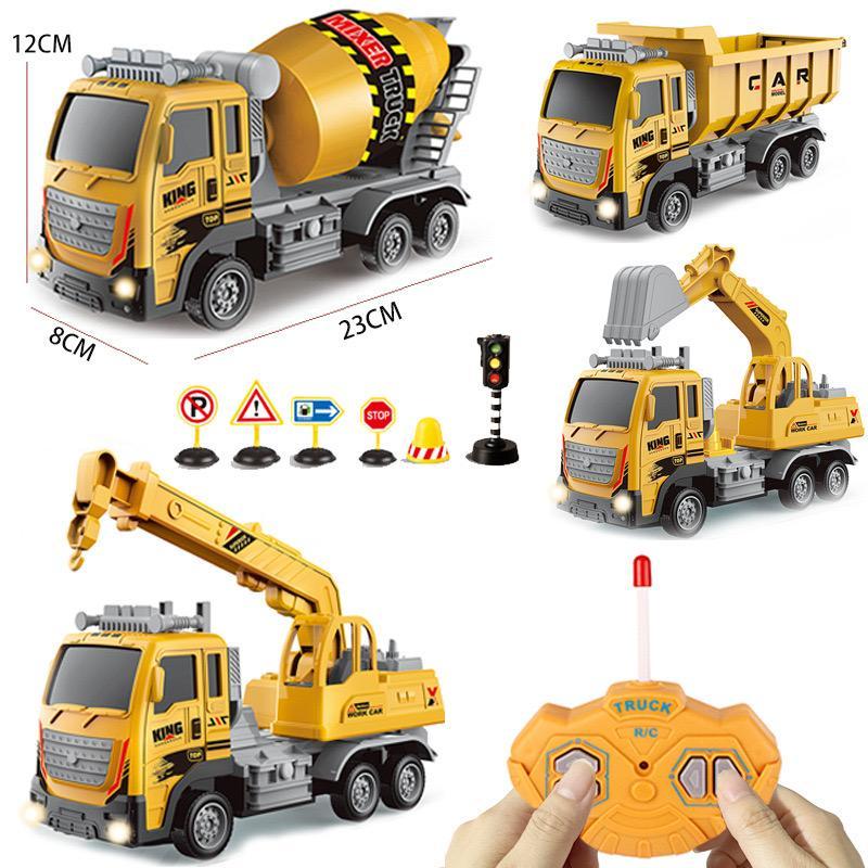 [พร้อมส่ง]รถของเล่น รถของเล่นบังคับ  รถก่อสร้าง  รถบรรทุก  รถโม่ปูน Engineering series car มีหลายแบบให้เลือกได้