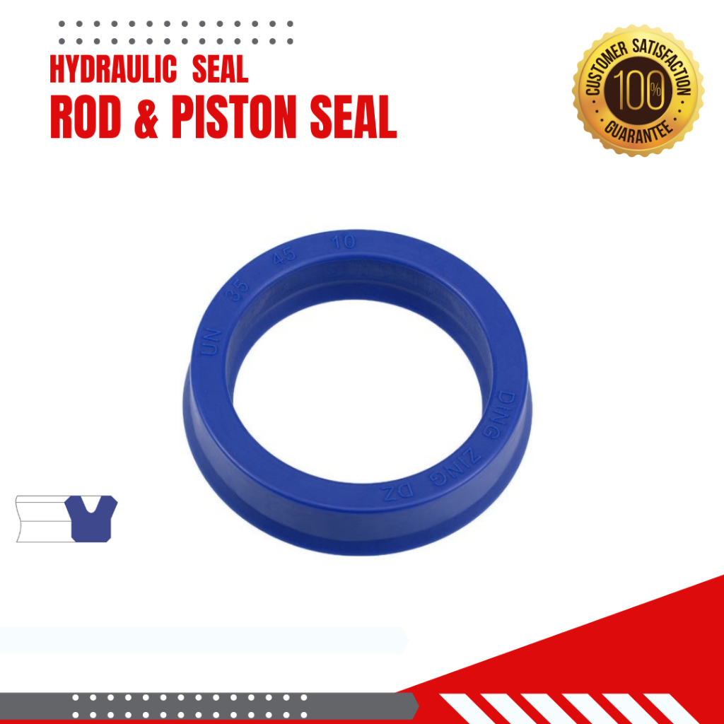 UN 35-45-6 ซีลกระบอกไฮดรอลิค, ซีลยูคับ,ซีลลูกสูบ, ซีลแกน Piston & Rod seal ,U-CUP - รูปที่ 2