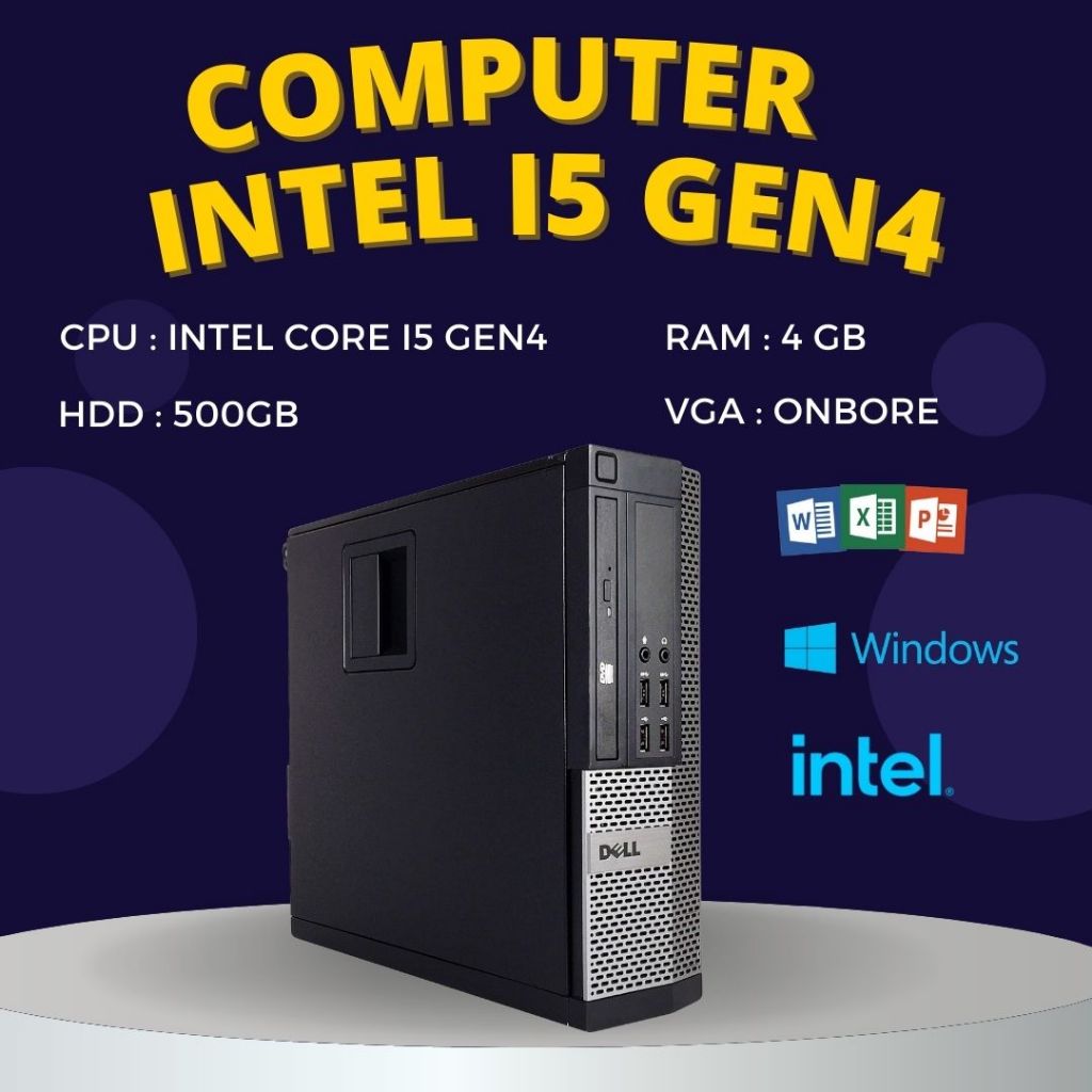 คอมพิวเตอร์ คละรุ่น คละยี่ห้อ cpu : intel core i5 gen4 พร้อมใช้งาน