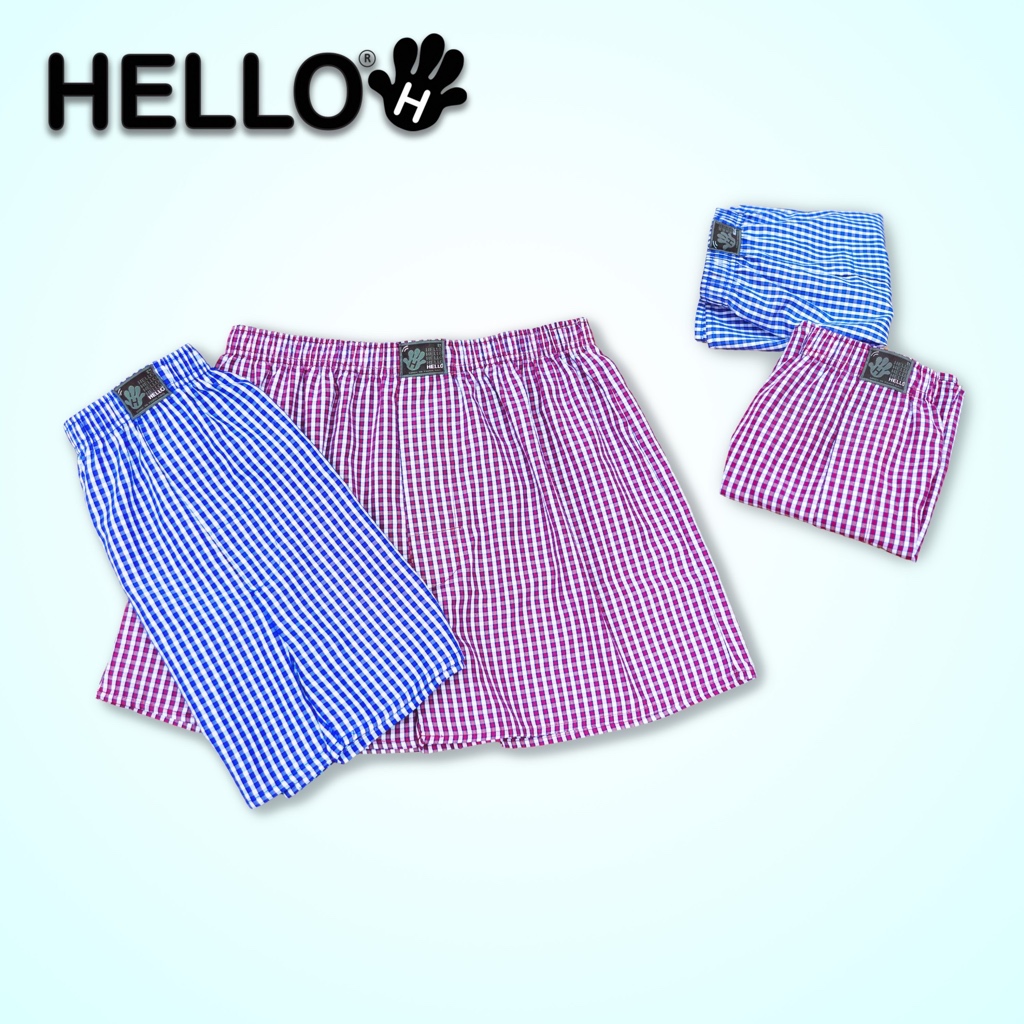 HELLO (ฮัลโหล) กางเกงบ๊อกเซอร์ (BOXER) ขอบเอวยางยืดสวมใส่กระชับสบาย