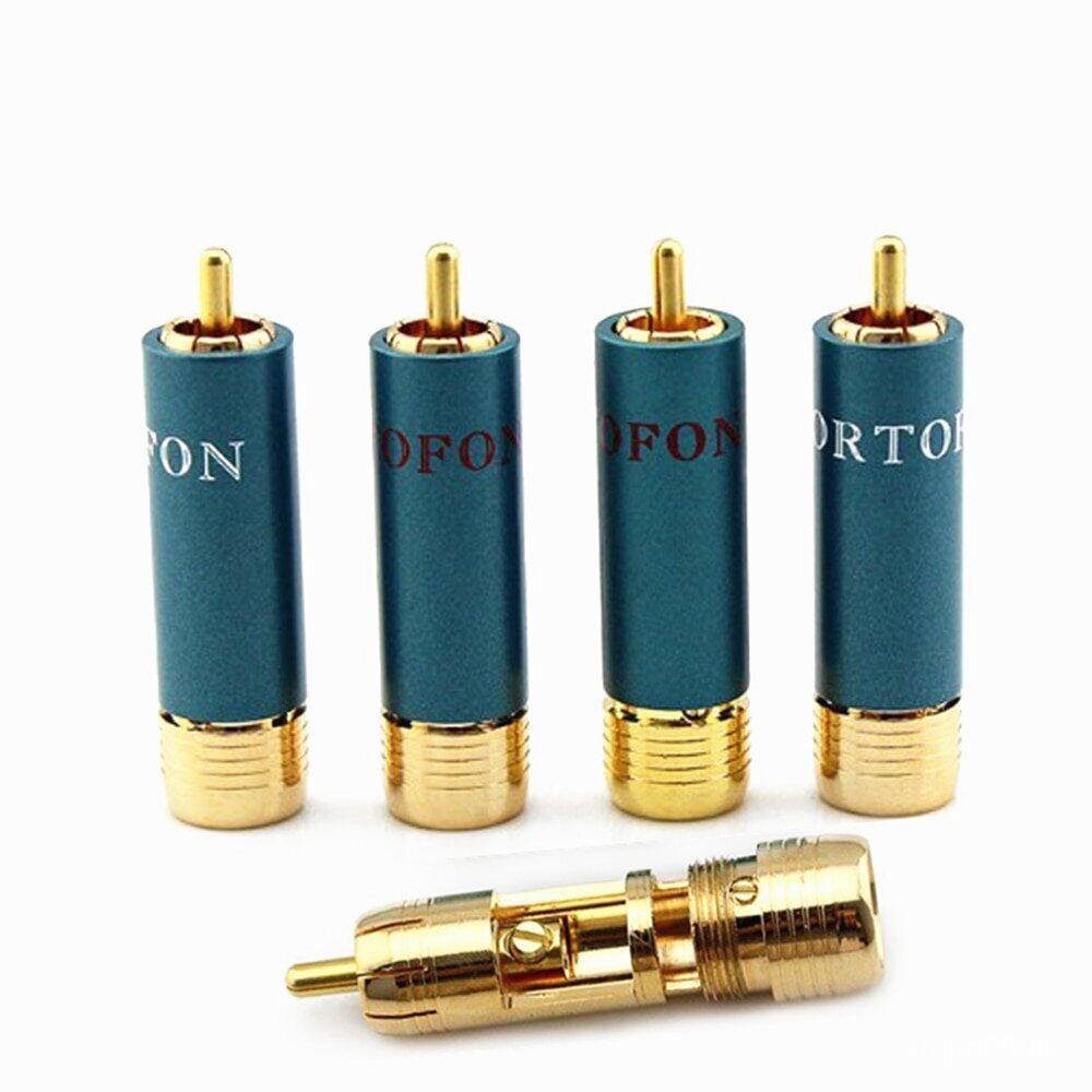 อุปกรณ์เชื่อมต่อไฮไฟ Rca Plug Hi-end Ortofon 8nx Rca สําหรับ Rca 11 มม.