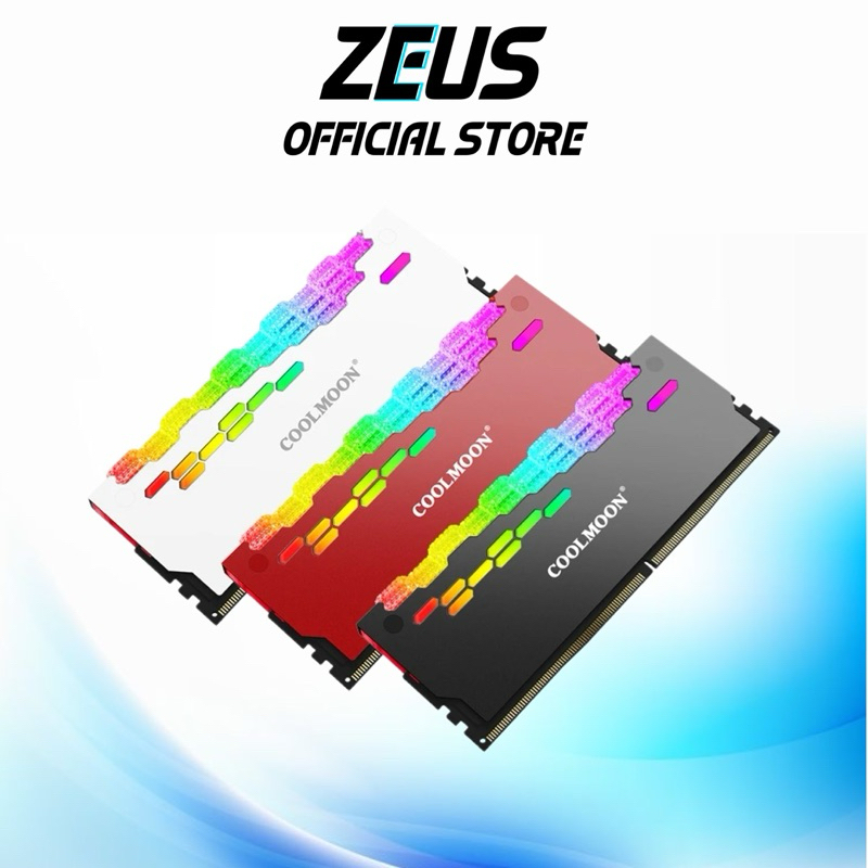 Coolmoon RGB Heatsink Ram 5V ARGB ฮีทซิงค์ ระบายความร้อน แรม หน่วยความจำคอมพิวเตอร์