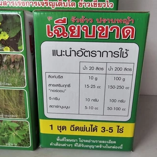 เฉียบขาด 4 พลัง รุ่นใหม่ล่าสุด (เพิ่มแมกนีเซียม) เสริมความแข็งแรงให้พืช เขียวไว ลำต้นตั้ง ฟื้นตัวไว รากแตกง่าย ทนต่อโรค