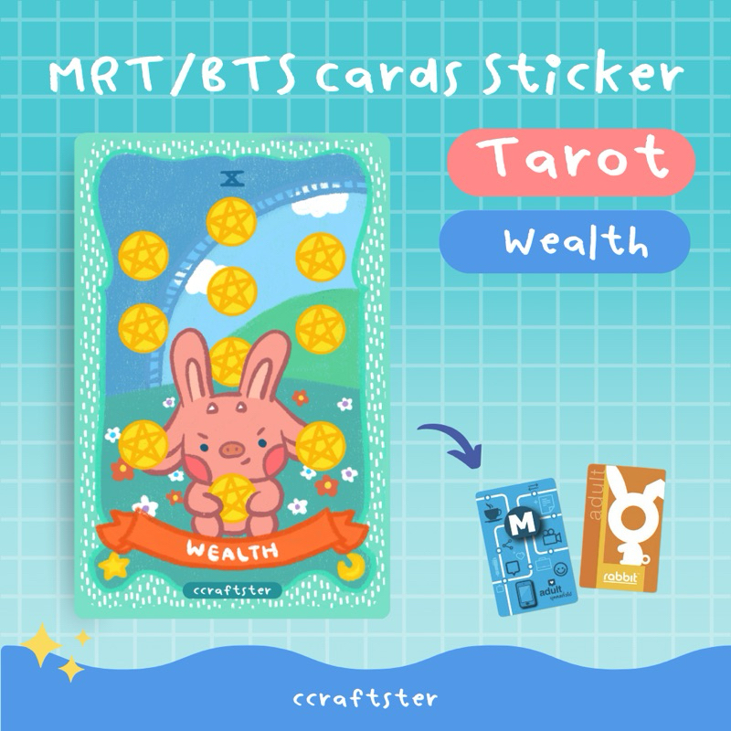 Card Sticker สติกเกอร์ติดบัตรบีทีเอส MRT BTS สติ๊กเกอร์ติดบัตร สติ้กเกอร์ไพ่ทาโรต์ Tarot สายมู ราคา ถูกที่สุด ดีลบีเคเค แกลเลอรีภาพที่ 6