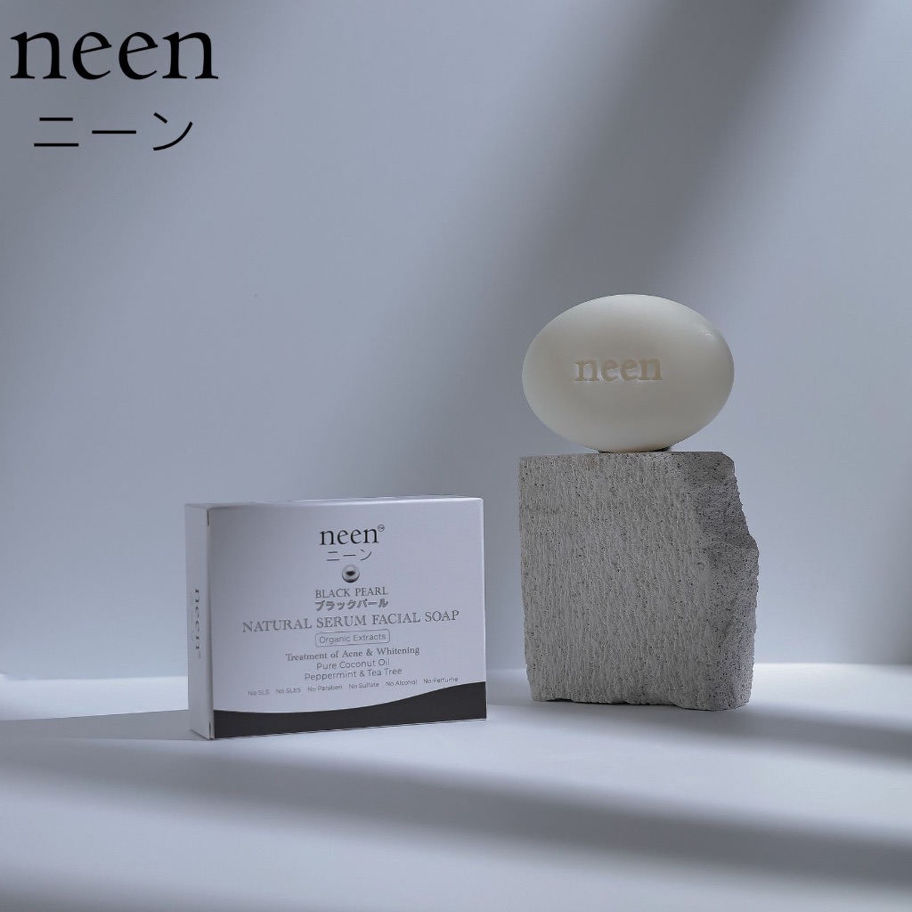 สบู่ล้างหน้านีนneen ลดสิว ขาวใส ชุ่มชื่น ลดเรือนริ้วรอย สบู่ออร์แกนิค