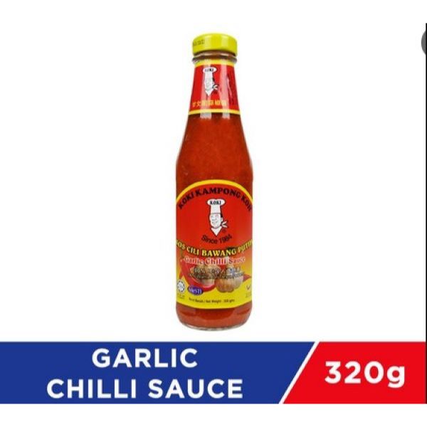 ซอสพริกกระเทียม ko ki Garlic Chilli Sauce 320gm Product of Malaysia HALAL  Ready to shipmant