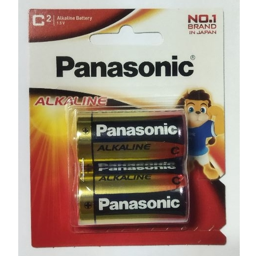ถ่านอัลคาไลน์ พานาโซนิค LR14T (ขนาด C) PANASONIC ALKALINE ถ่านไฟฉาย พานา