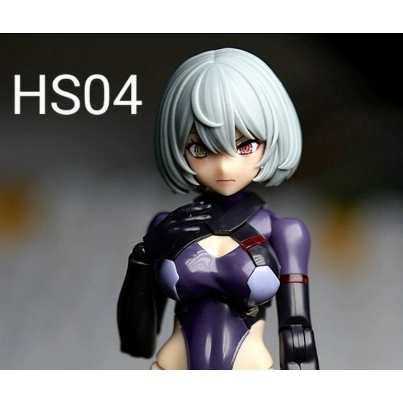(พร้อมส่ง) Resin Kits Megami Device hairstyle 1/12 -HS04