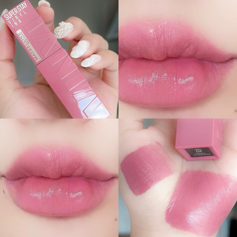 Maybelline เมย์เบลลีน นิวยอร์ก ซุปเปอร์สเตย์ ไวนิล อิ้งค์ ลิป 4.2มล 20 Coy