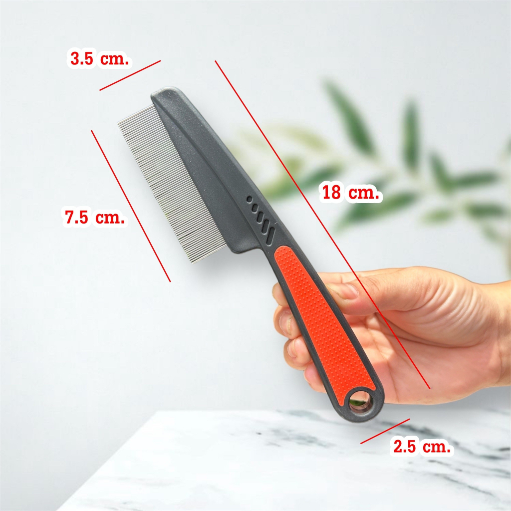 หวีเสนียดก้านเหล็ก หวีหลุดออกทั้งตัว และไข่เหา ซี่แสตนเลส ไม่เป็นสนิม - รูปที่ 6