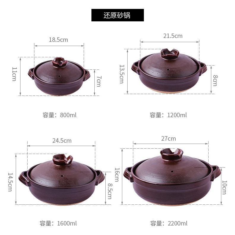 หม้อดินเผาเคลือบสีใต้ หม้อซุปตุ๋นหม้อเล็ก หม้อหุงข้าว หม้อไฟแก๊ส ราคา ถูกที่สุด ดีลบีเคเค แกลเลอรีภาพที่ 7