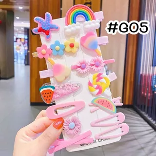 YYDSI กิ๊บติดผม ชุดกิ๊บติดผม 14 ชิ้น เครื่องประดับผม สีสันสดใส ลายน่ารัก สำหรับเด็กหญิง พร้อมส่งจากไทย