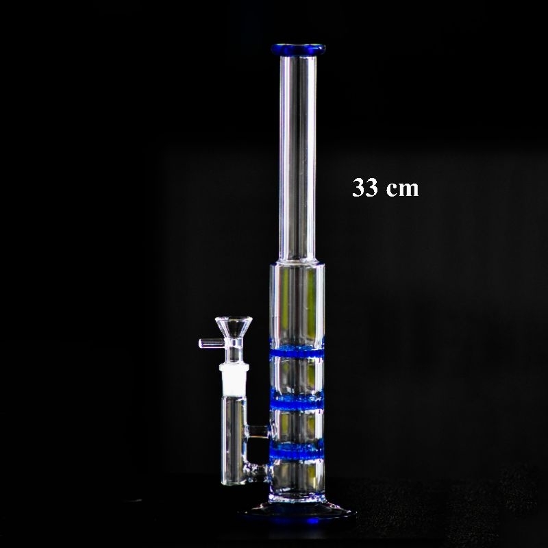 บ้องแก้วหนา กรองลังผึ่ง3ชั้น นุ่มมาก กลิ่นชัด พร้อมโจ๋แก้ว สูง33cm และ 30cm