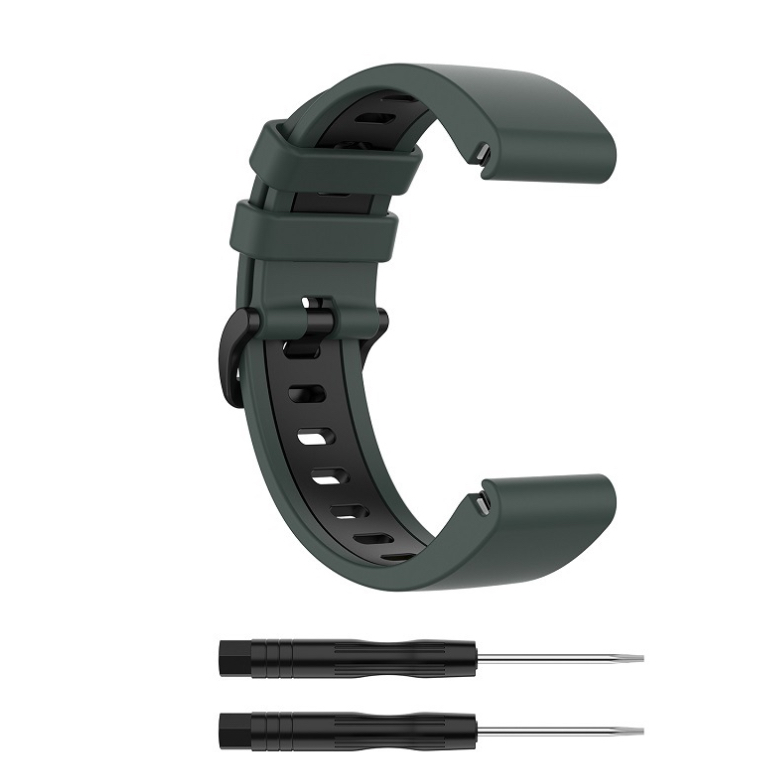 (พร้อมส่ง)สาย Quick FIT สีสวยๆ รูสี สำหรับ GARMIN ขนาด 20 mm 22mm และ 26 mm สวยเท่มากๆ ราคา ถูกที่สุด ดีลบีเคเค แกลเลอรีภาพที่ 3