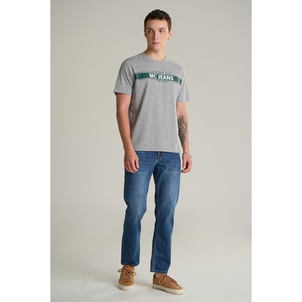 Mc jeans เสื้อยืดแขนสั้นผู้ชาย คอกลม MTTZ776