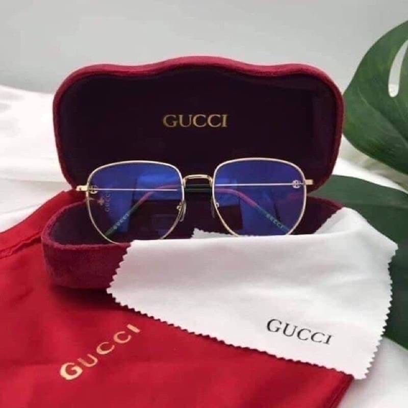 แว่นกรองแสงกุชชี GUCCI กล่องกำมะหยี่ อุปกรณ์ครบ ปั้มทุกจุด