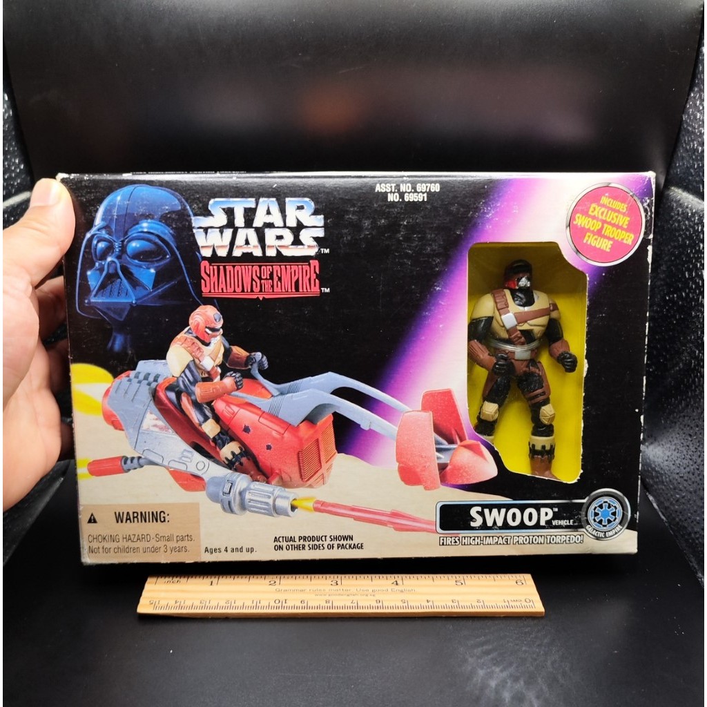 1996 Kenner Star Wars Shadows of the Empire Swoop Vehicle with Swoop Trooper Action Figure by Kenner