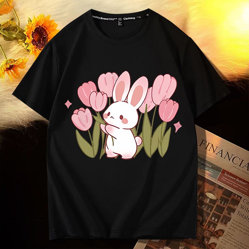 D845(พร้อมส่งทุกสี）เสื้อยืดแขนสั้ง ผ้านุ่มใส่สบายฯ มี7สีหลายไซส์เลือกได้ S-3XL