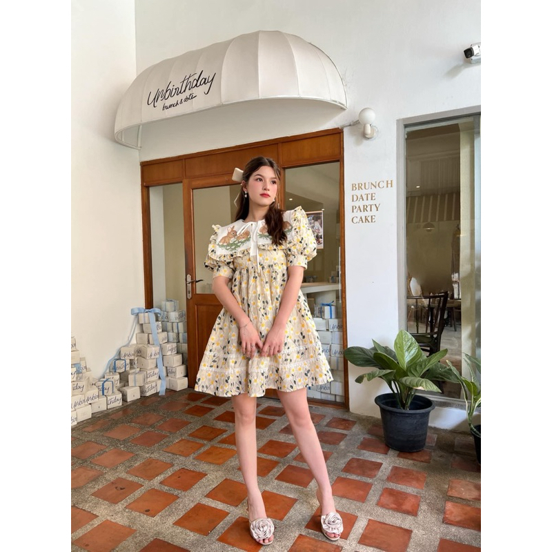 BLT brand 💎พร้อมส่ง💎เดรสทรงปล่อยน้องกระต่าย