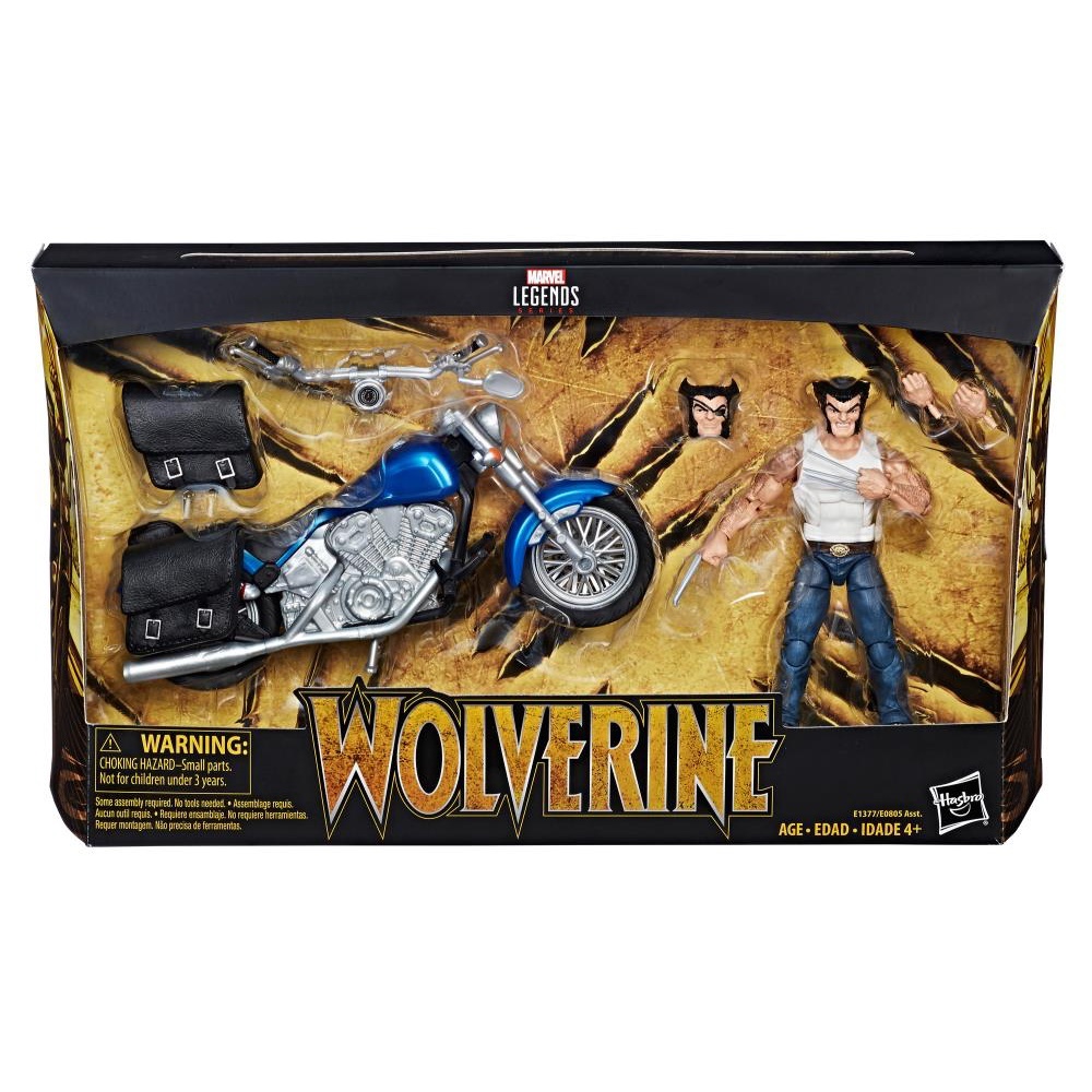 Wolverine ( Logan ) with Motorcycle - X-Men Marvel Legends (Hasbro)