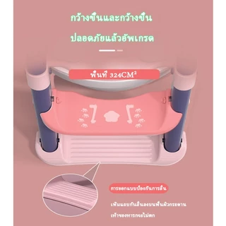 🚽cod🚽ที่รองชักโครกเด็ก บันไดชักโครก ที่รองชักโครก ที่รองนั่งขับถ่ายเด็ก พร้อมเบาะนุ่ม ที่นั่งรองชักโครกสำหรับเด็ก