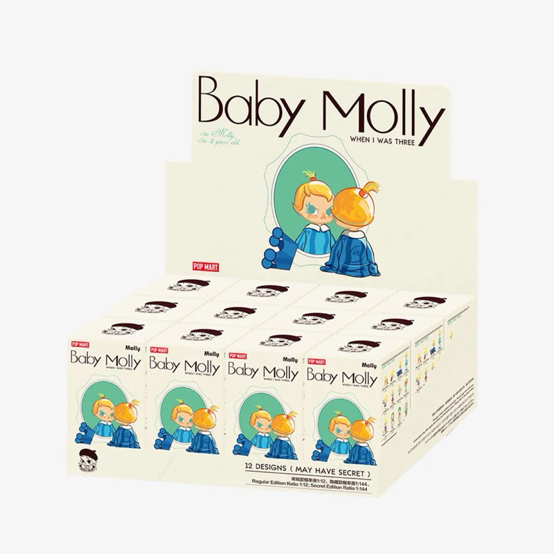&lt;พร้อมส่งจากไทย&gt; Pop Mart X Baby molly กล่องสุ่ม ยกbox 12 กล่อง ของแท้ ไม่แกะซีล ลุ้นซีเคร็ท 🔥พร้อมส่ง🔥