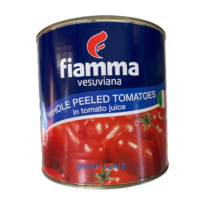 FIAMMA  PEELED  TOMATOES  2.55 KG. มะเขือเทศปอกเปลือก ตรา FIAMMA ขนาด 2.55 กก.