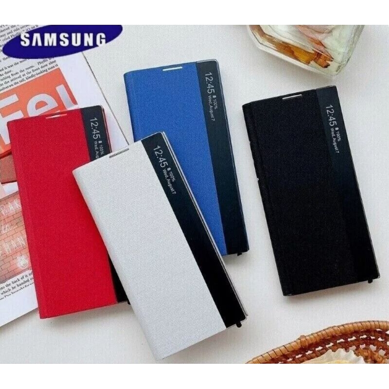 เคส Samsung LED Clear View Note 10 รุ่นปกติ แท้ สีแดง / เทา มือสอง