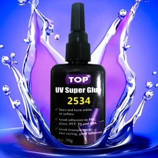 UV Super Glue TOP เหนียวแน่นทนทาน ไม่เหลือง เหมาะกับงานตืด แก้ว โลหะกับแก้ว ,พลาสติก, ABS PS PVC PET